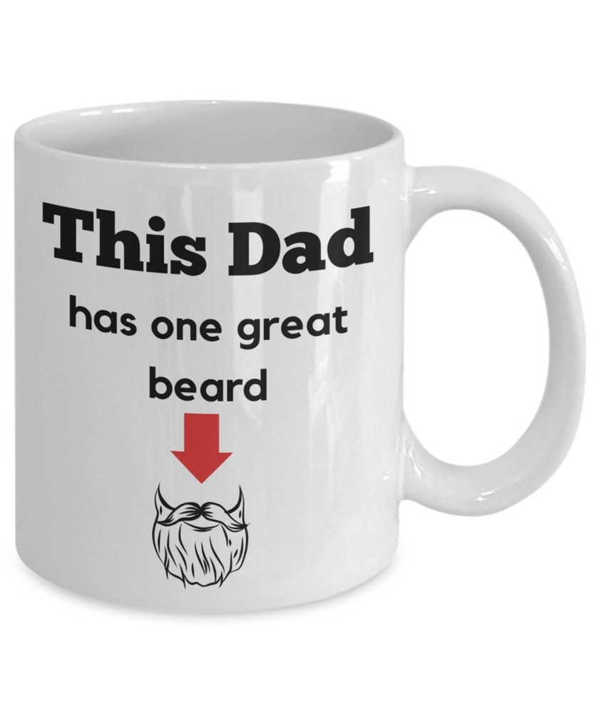 Great Dad Beard Coffee Mug – Perfect Gift for Father's Day from Daughter, Son, or Wife