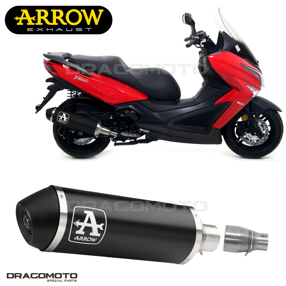 KYMCO X-TOWN 300 2017-2020 Exhaust ARROW URBAN ALU Black