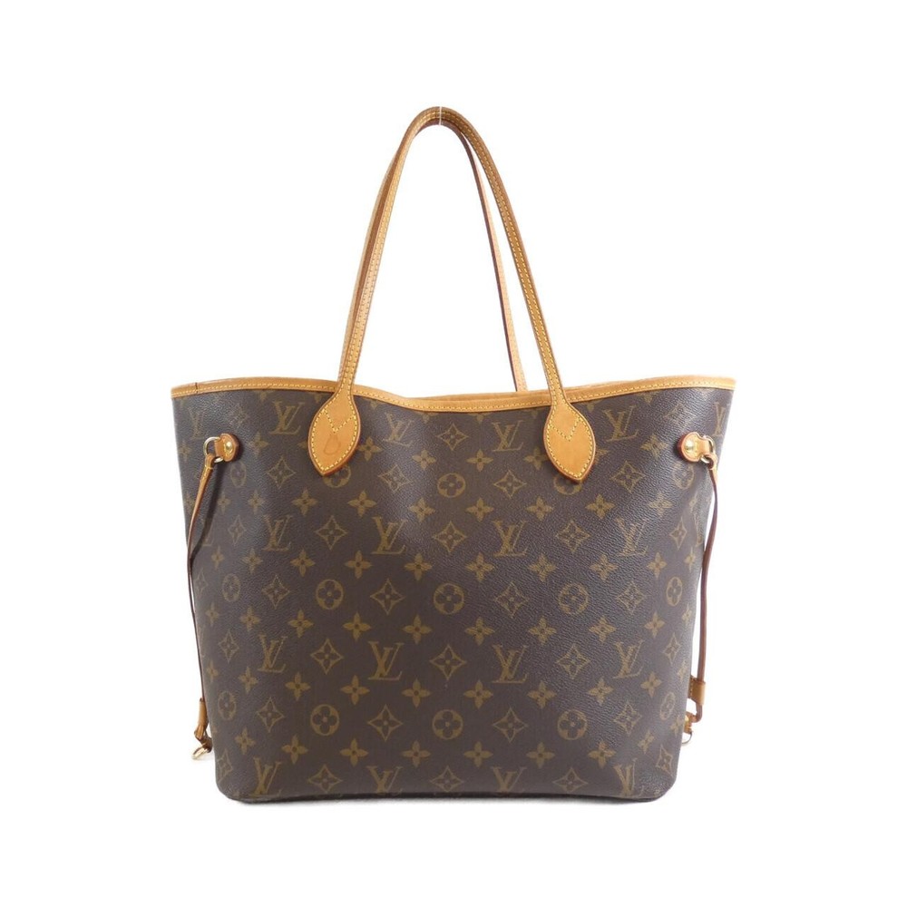 Authentic Louis Vuitton Monogram Neverfull MM Handbag M40156