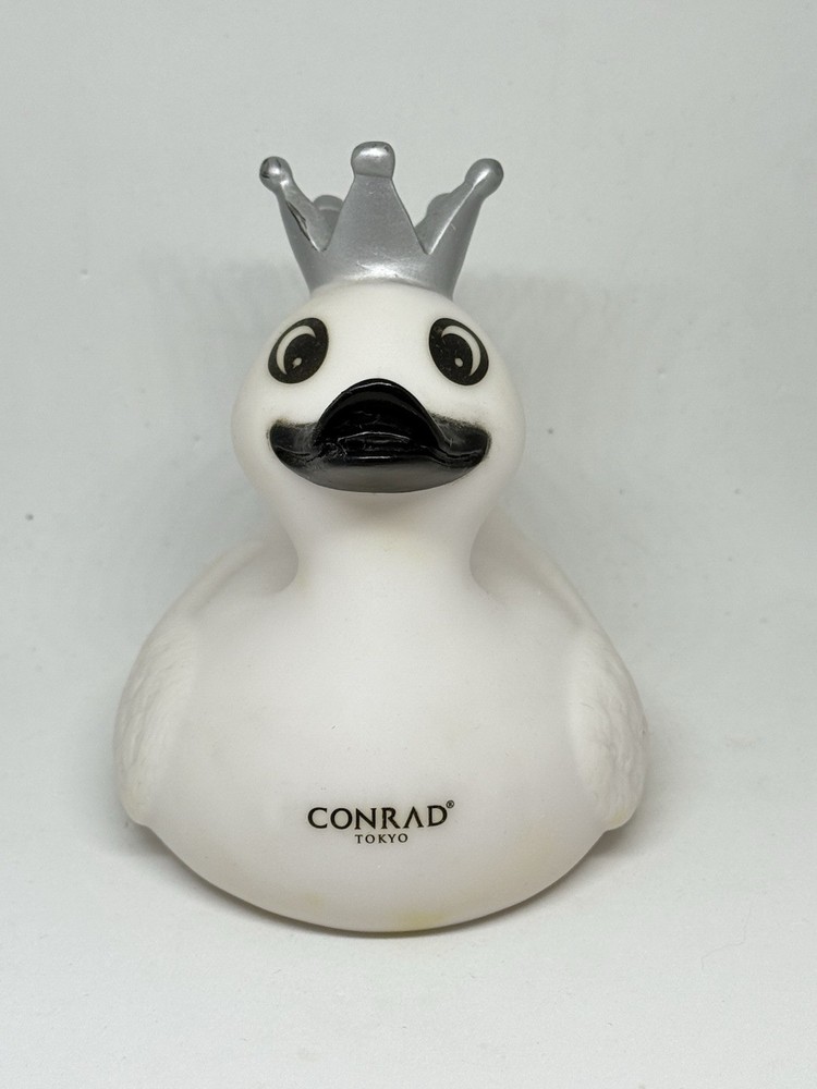 Conrad Tokyo Hotel Silver Crown Rubber Duck 3.5