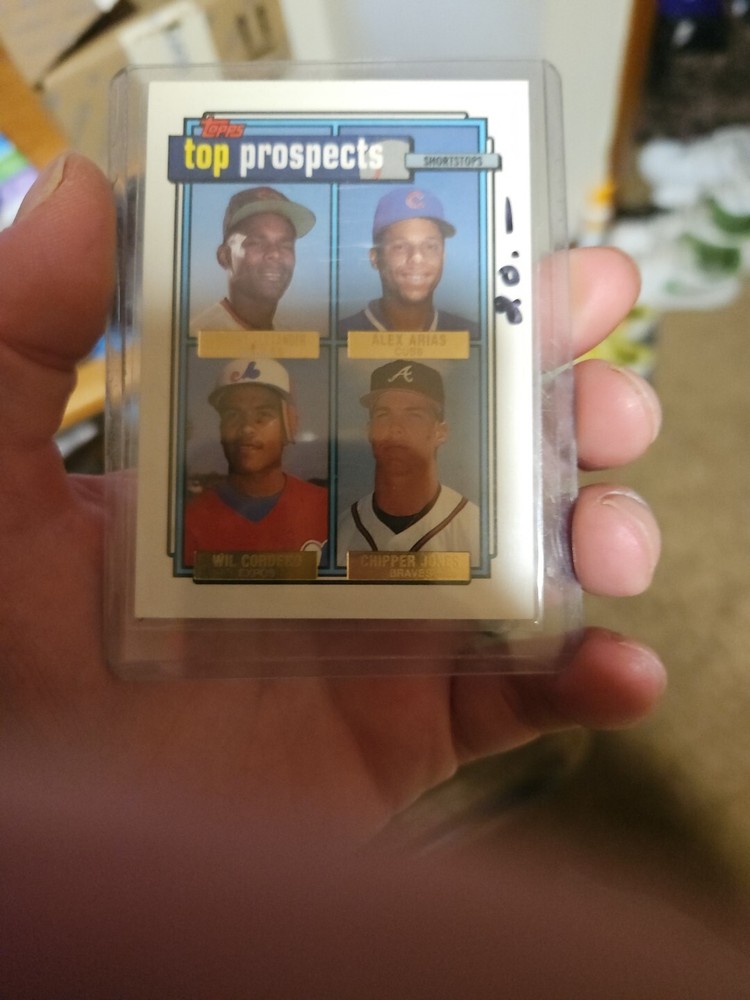 Topps 1992 Top Prospects Manny Alexander Alex Arias Will Cordero Chipper Jones