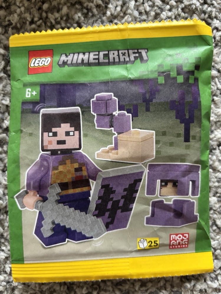 Lego Minecraft End Warrior with Shulker & Chorus Plant in Paper Bag  