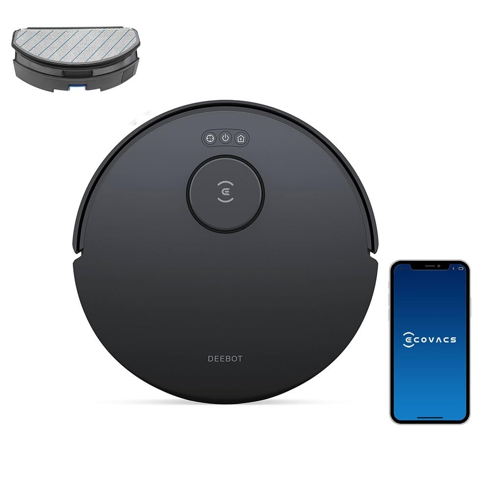 DEEBOT N20 Robot Vacuum Cleaner and Mop,8000Pa Strong Suction, ZeroTangle Bru...
