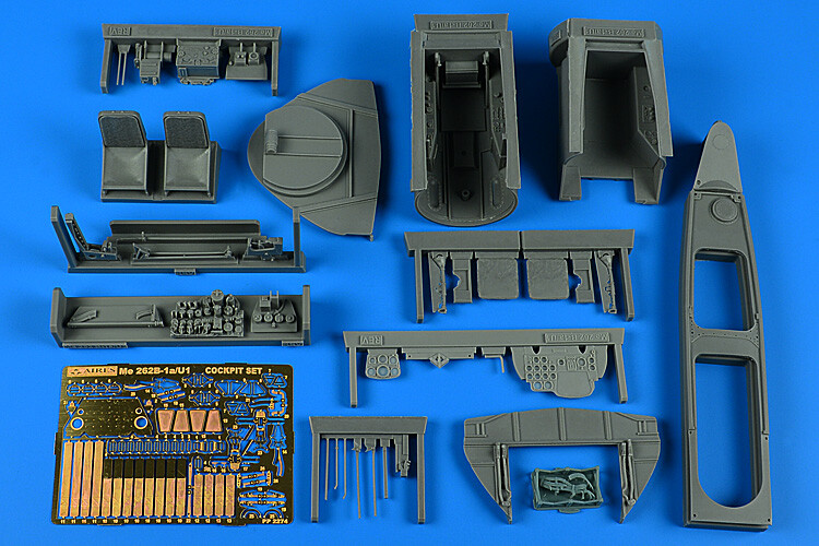 1/32 Aires Me 262 B-1A/U1 Schwalbe Cockpit Upgrade for Revell Model Kits