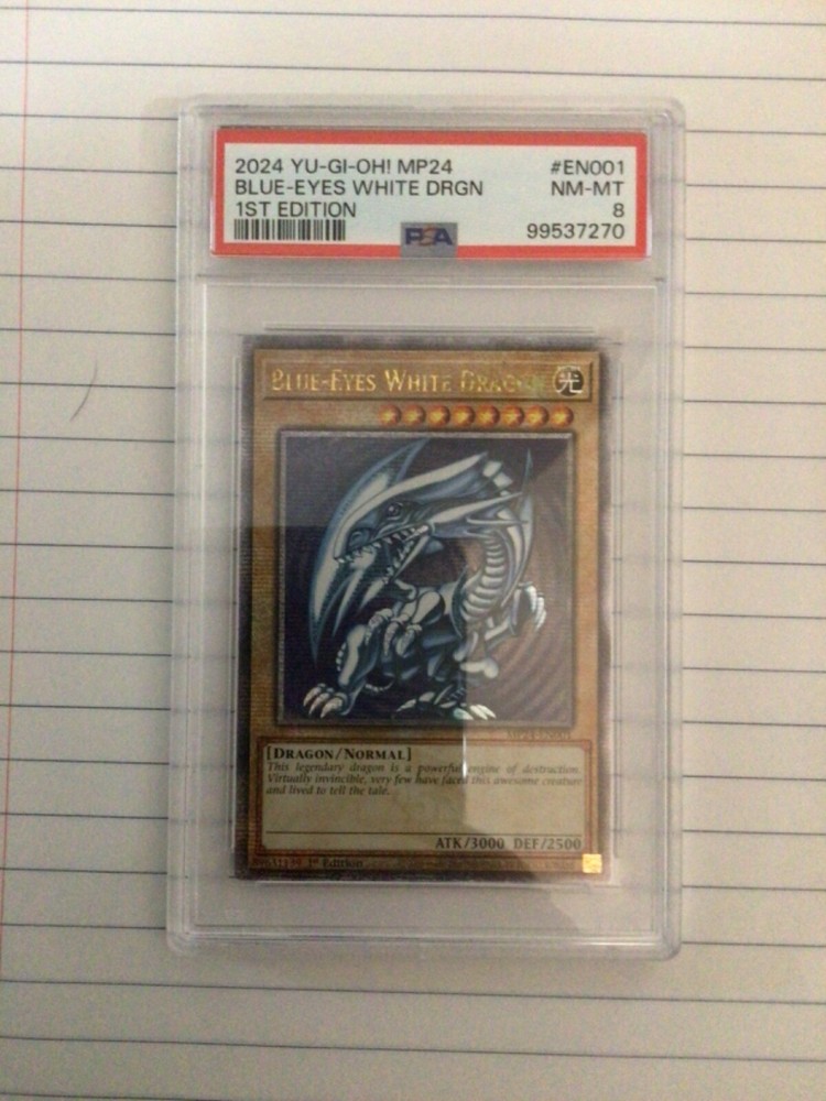 Blue-Eyes White Dragon (Quarter Century Secret Rare) MP24-EN001 25th Anniversary Tin: Dueling Mirrors 1st Edition