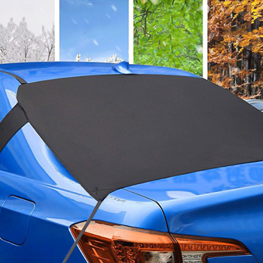 Universal Oxford Fabric Car Rear Windscreen Sun Shade Cover w/ Hook Accessories