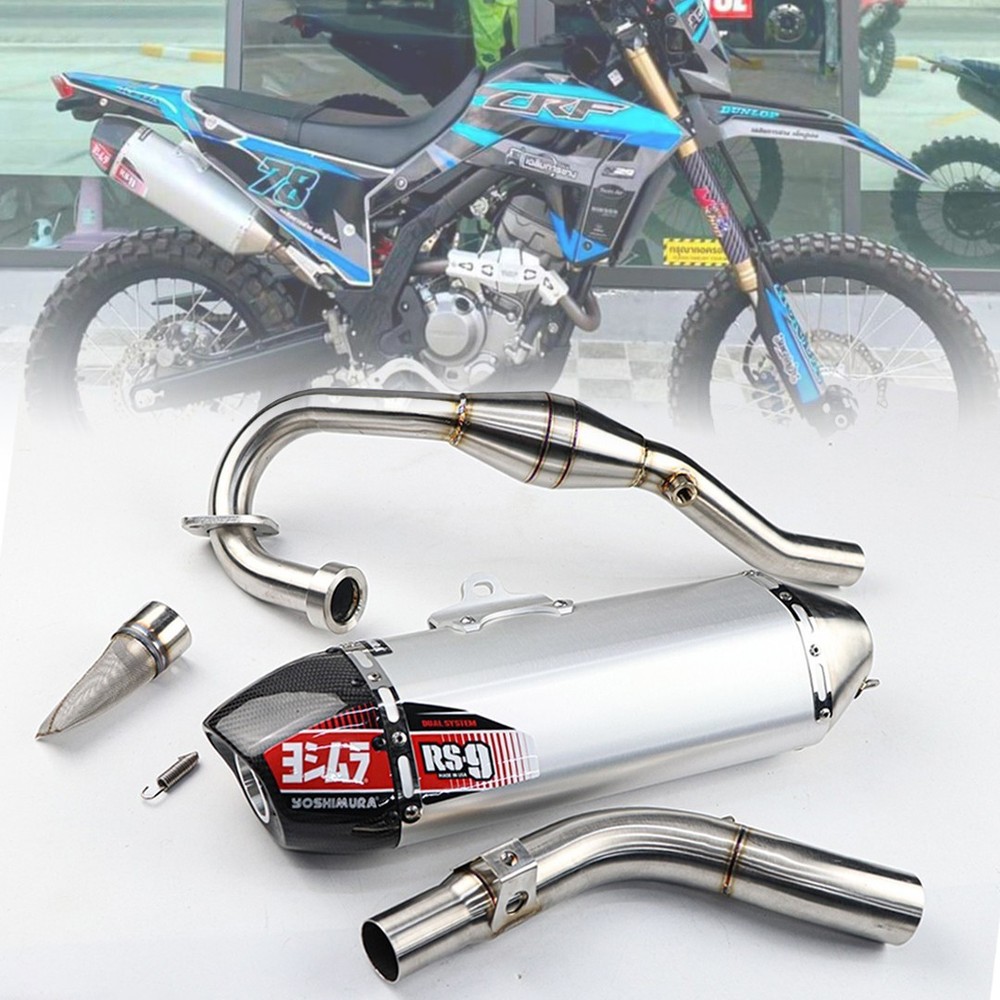FIT HONDA CRF300L RALLY 2020-2025 EXHAUST FULL SYSTEM PIPE EXCITING SOUND CARBON