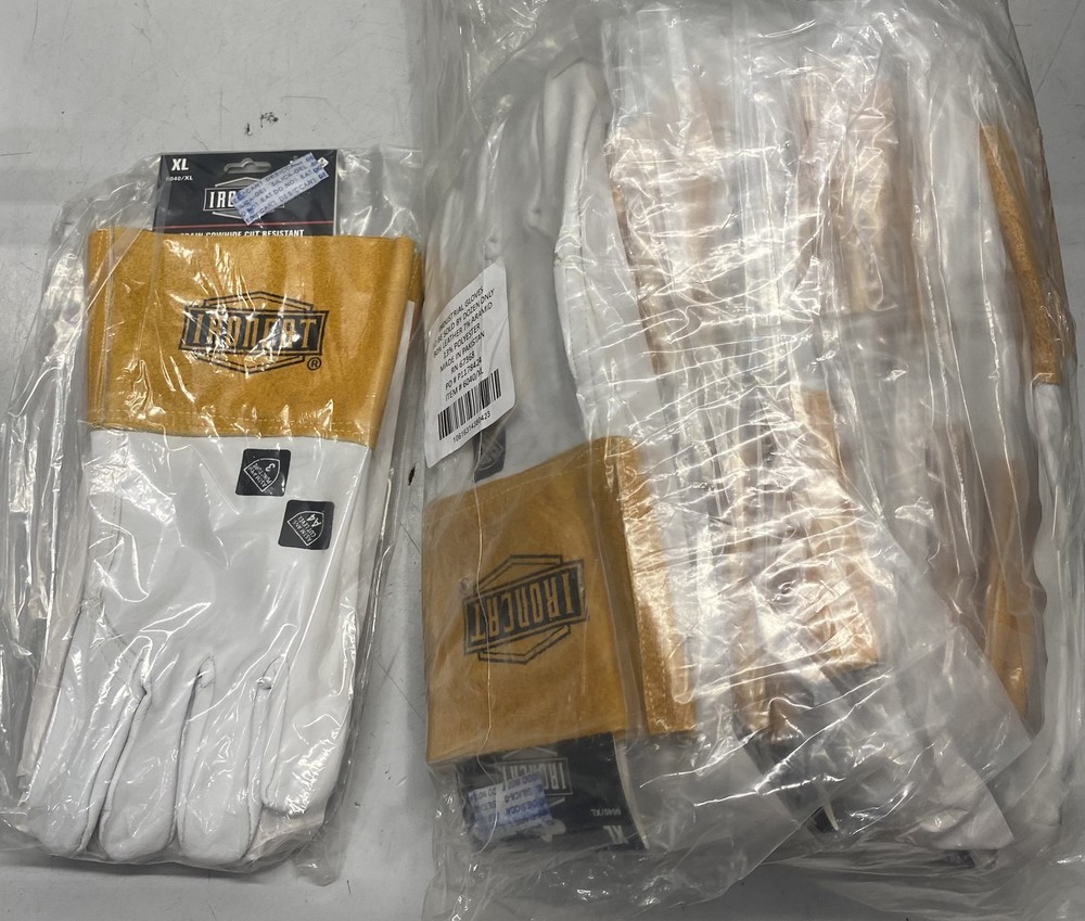 Ironcat XL Leather Cut Resistant Gloves Brown One Dozen 6040/XL