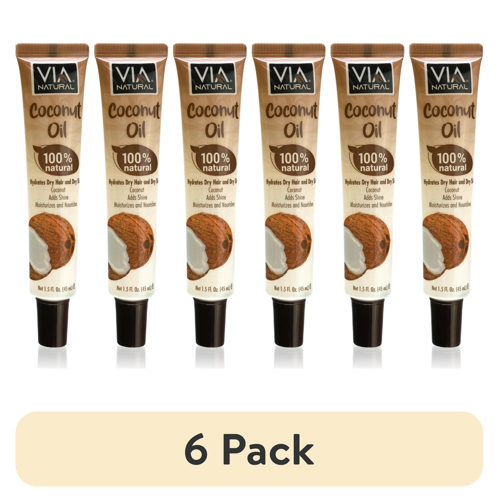 Via N Ultra Care Moisturizing Coconut Oil for Hair, Scalp & Body 1.5 fl oz 6 pac