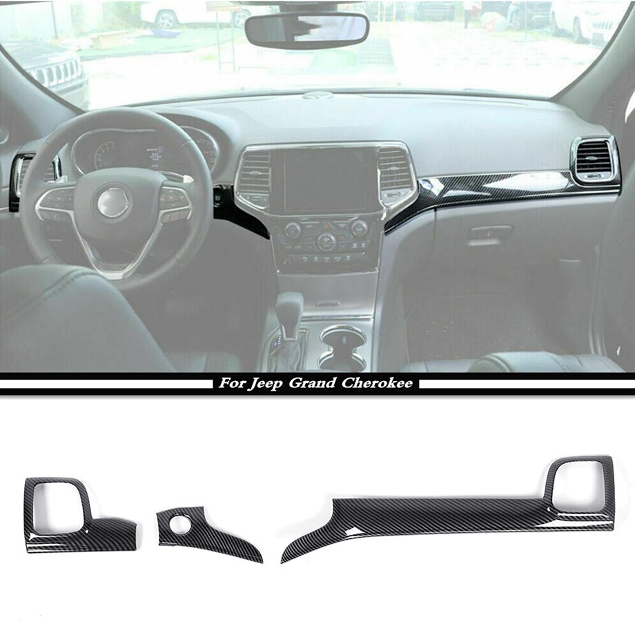 2011-2020 Jeep Grand Cherokee Carbon Fiber ABS Dash Vent Cover Trim  