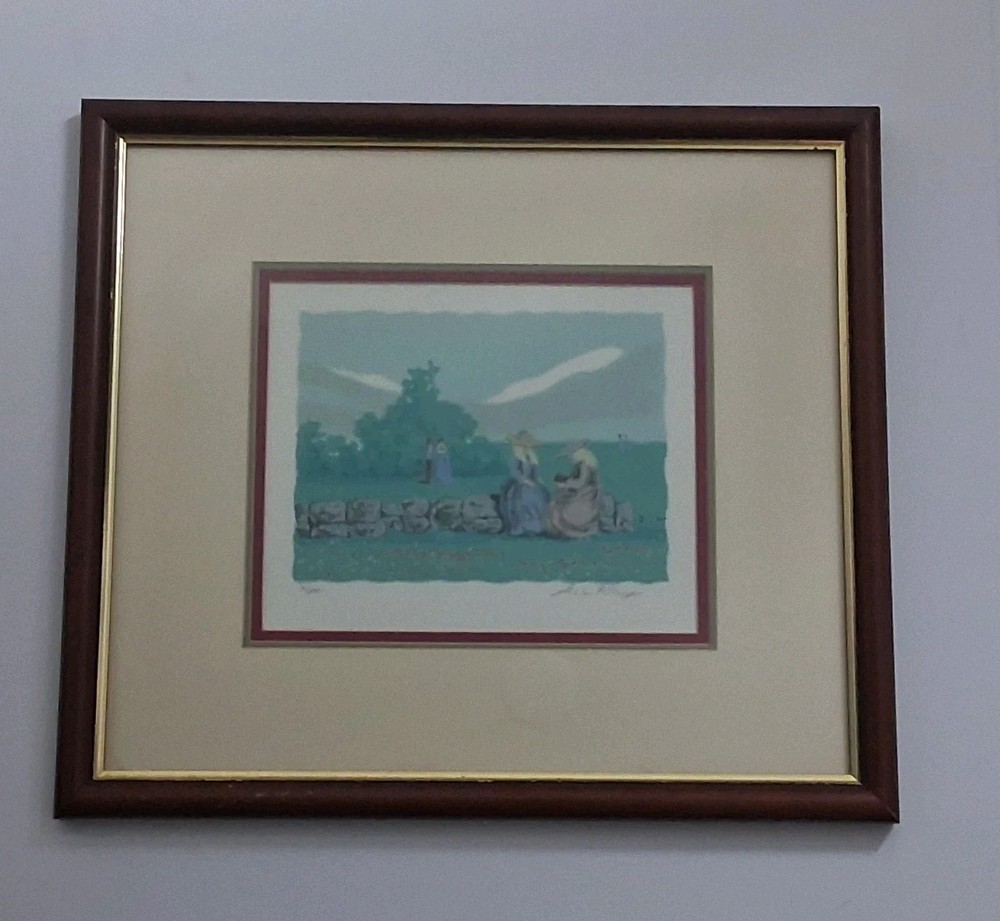 Sue Kay “Sharing Stories” – Signed & Numbered Original Serigraph – Vintage...