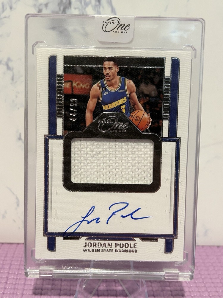 2022-23 Panini One And One Jordan Poole Game Used Patch Auto /99
