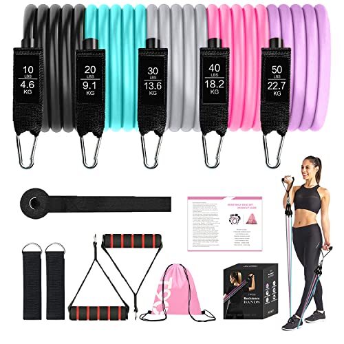 Resistance Bands for Working Out, Workout Bands, Exercise Bands, Resistance B...