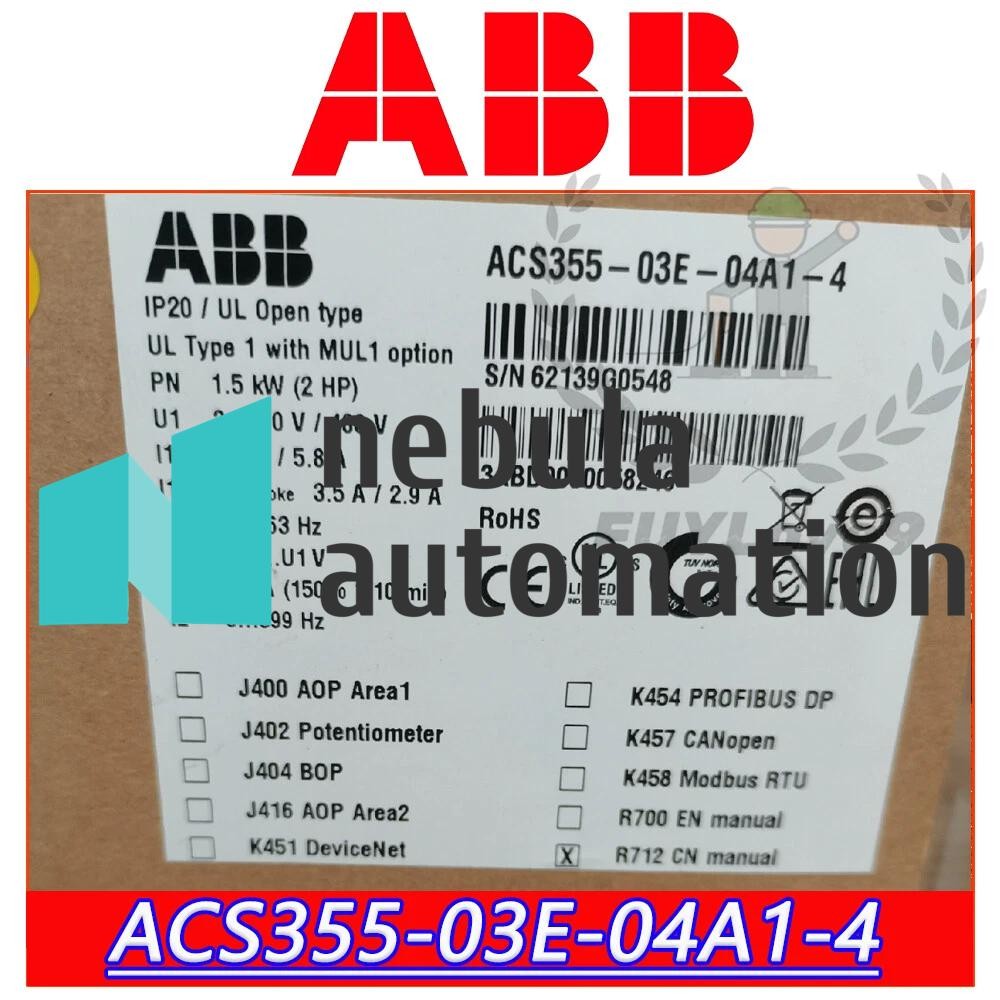 Brand New ABB ACS355-03E-04A1-4 Factory Sealed Quick Delivery, Free Shipping