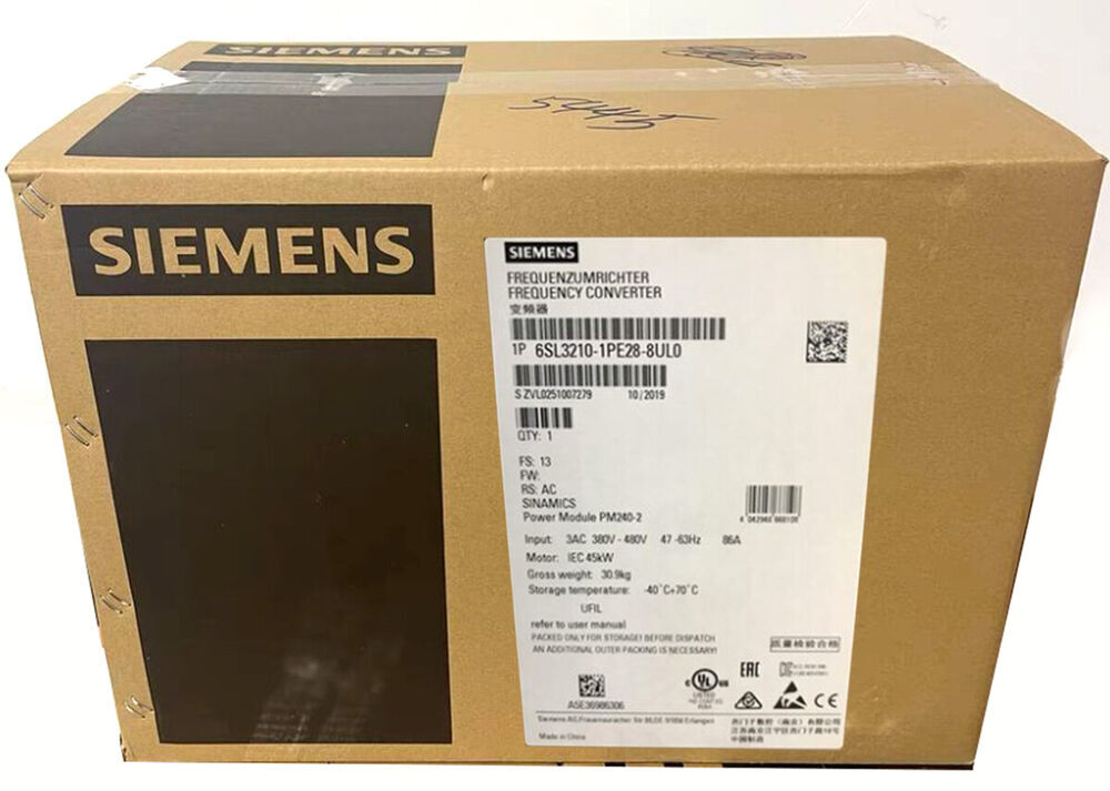 New SIEMENS 6SL3210-1PE28-8UL0 6SL3 210-1PE28-8UL0 in Box Expedited Shipping GQ2
