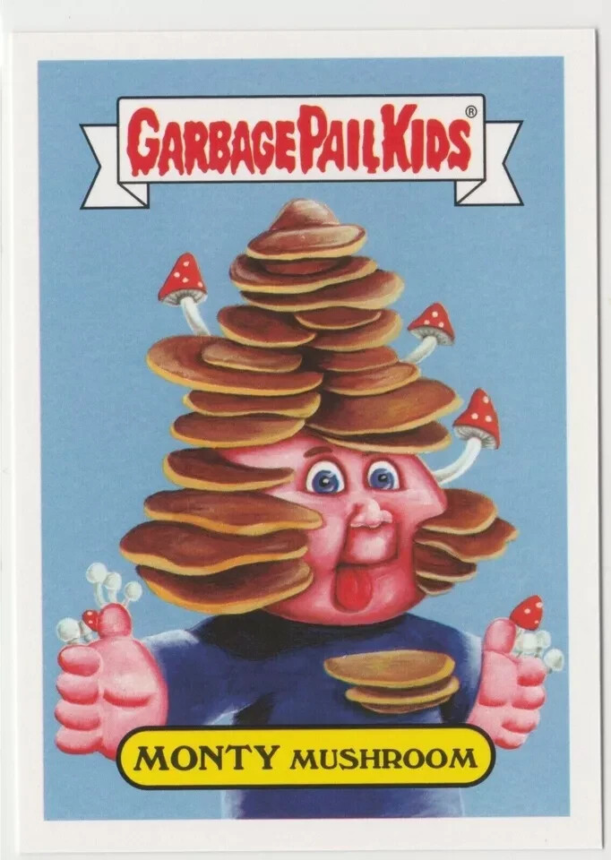 Monty Mushroom 4b Garbage Pail Kids GPK 2017 Adam-geddon Trading Card