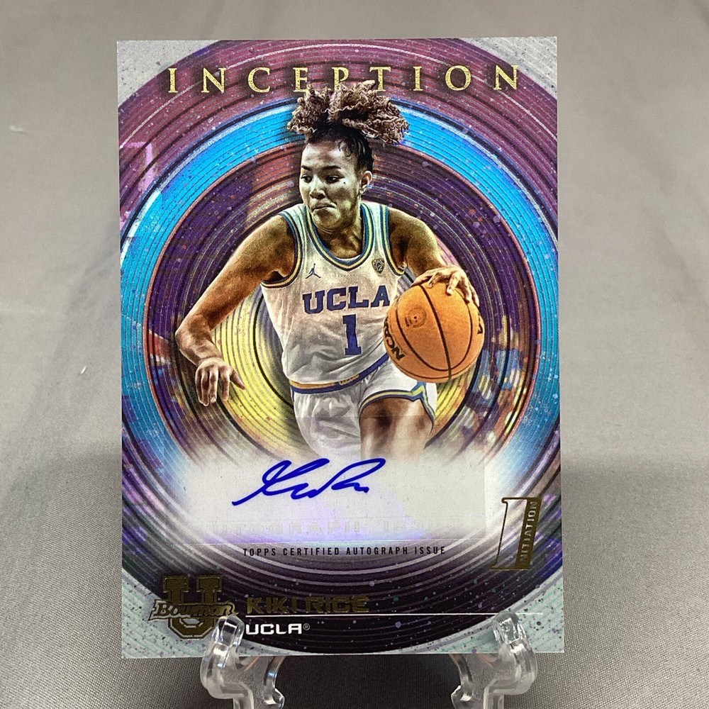 KR Kiki Rice Rookie Auto 2022-23 Bowman University Inception UCLA Bruins