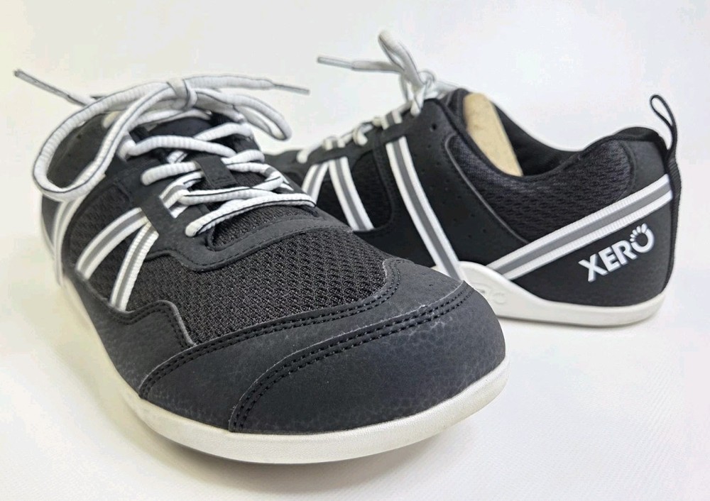 Xero Prio Womens Size 10.5 Barefoot Minimalist Running Shoes Black Gym Lifting