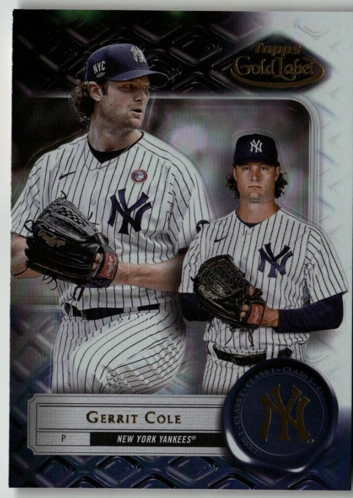 GERRIT COLE 2022 Topps Gold Label #98 C1 MLB Baseball NEW YORK YANKEES FREE SHIP
