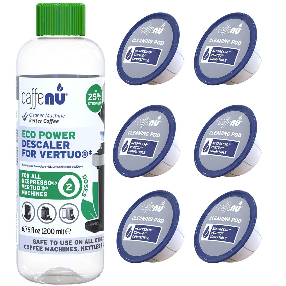 Nespresso Vertuo Descaling Kit with 2 Uses Solution and Cleaning Tools