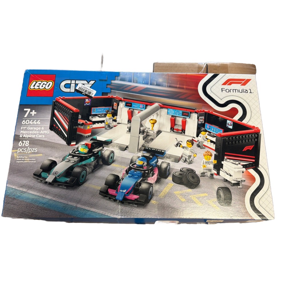 LEGO CITY: F1 Garage & Mercedes-AMG & Alpine Cars (60444)