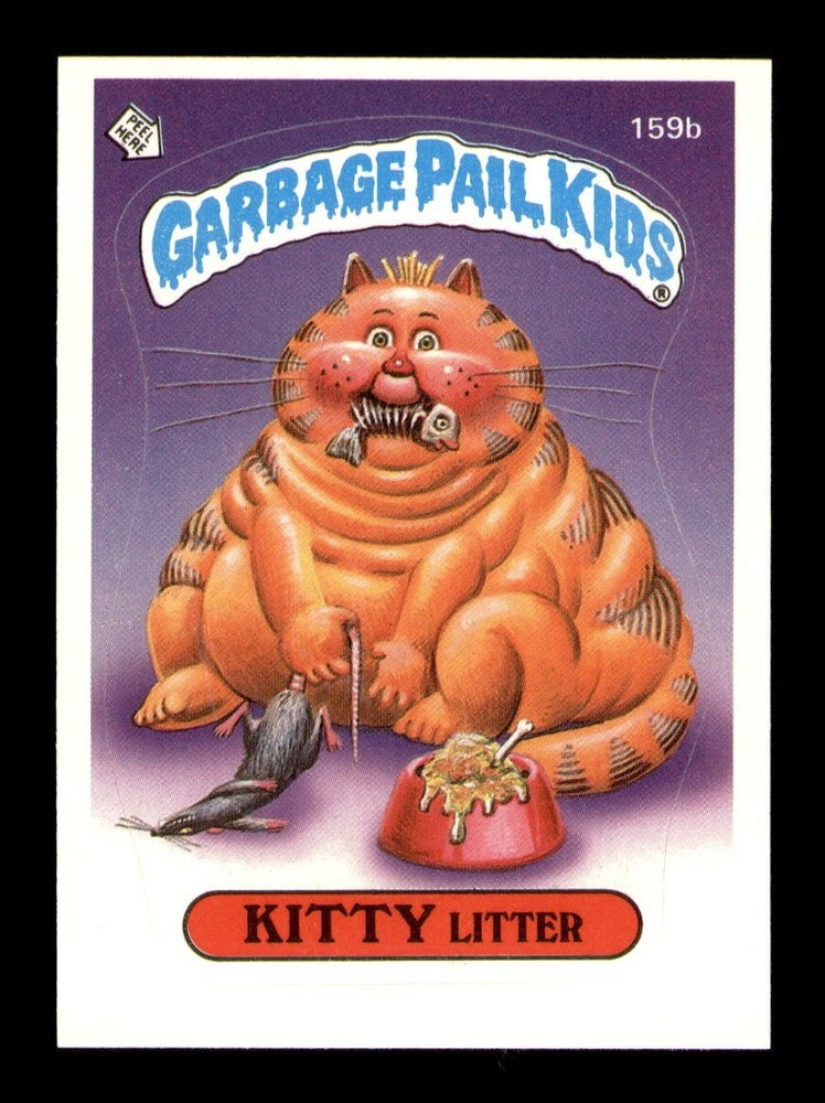 Kitty Litter #159b MINT 1986 Garbage Pail Kids Series 4 ~Combined Ship~