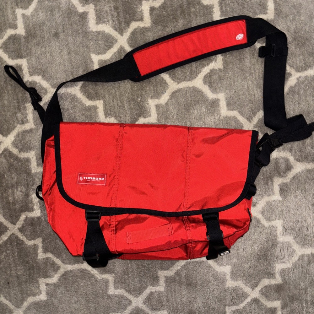 Timbuk2 Large Red Classic Messenger Bag for Bicycle Commute New Unused