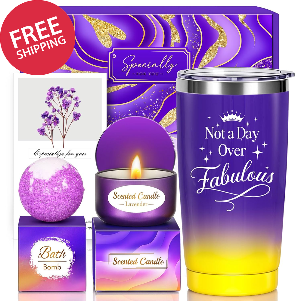 Valentines Day Birthday Gifts Set for Women Her Mom Wife Girlfriend Friend - Pur