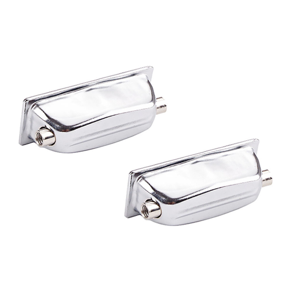 2-Piece Snare Drum Lug Hooks Ear Kit with Double-End Connector Accessories