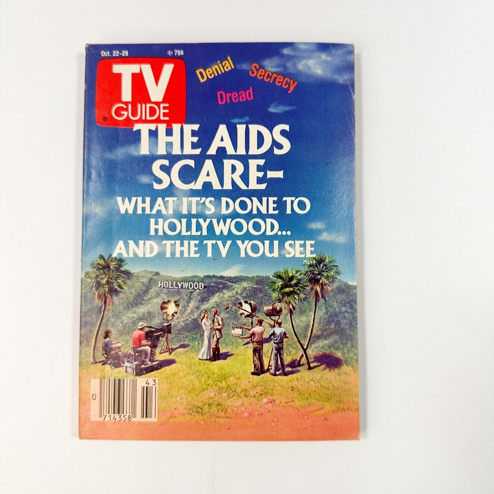 Oct 22 1988  issue of TV Guide AIDS Scare Hollywood, Sarah Jessica Parker