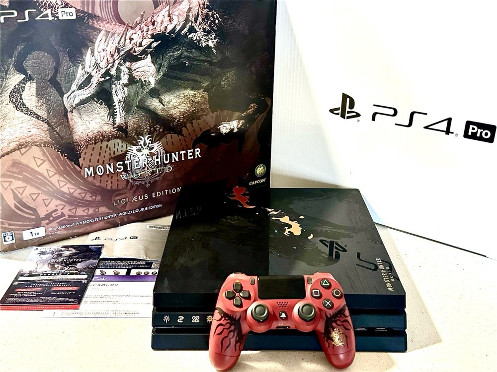 Sony PlayStation 4 Pro Monster Hunter World Liolaeus Edition Console