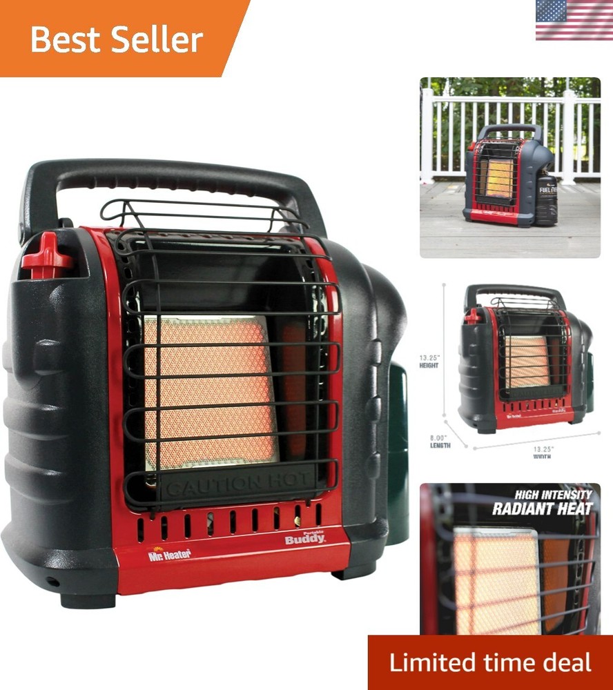 Portable Buddy Heater MH9BX 4000-9000 BTU Indoor Propane Radiant Heater