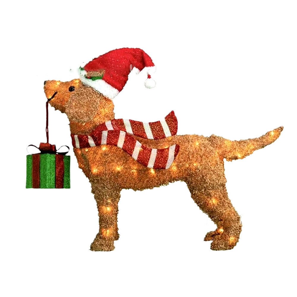 LED Christmas Dog Yard Decor 2024 Outdoor Christmas Decorations Yard