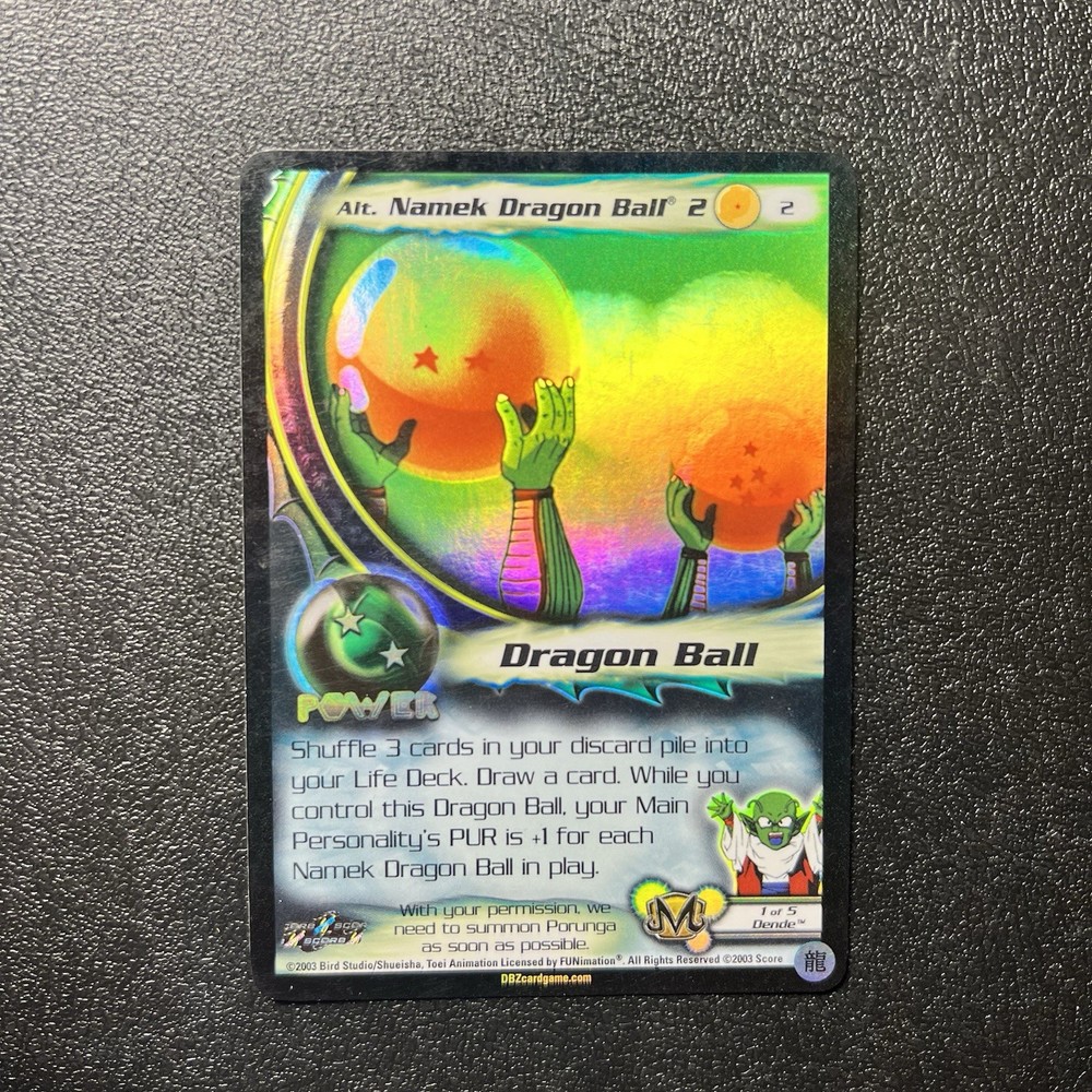 DBZ CCG Alt Namek Dragon Ball 2 Limited Foil Score Dragon Ball Z Card