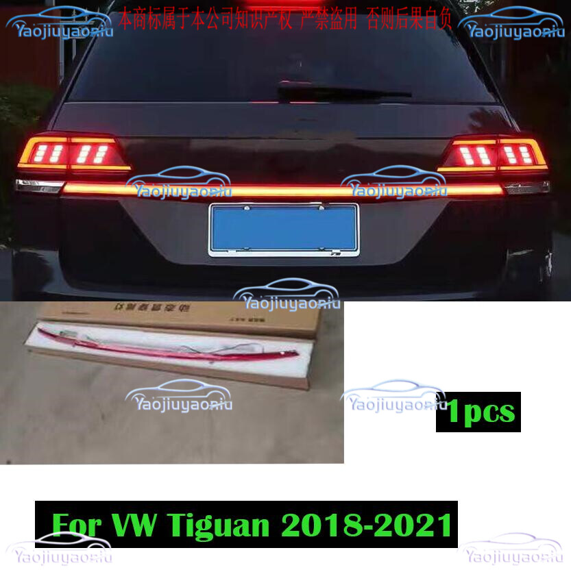 Rear Door Trunk LED Tail Light w/ Wiring Kit Trim Fit For VW Tiguan 2018-2021