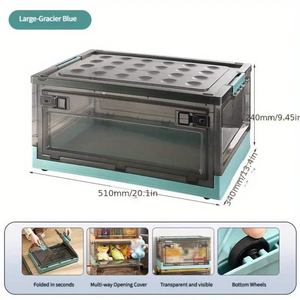 NNETM Stay organized with style using this roomy, stackable storage container