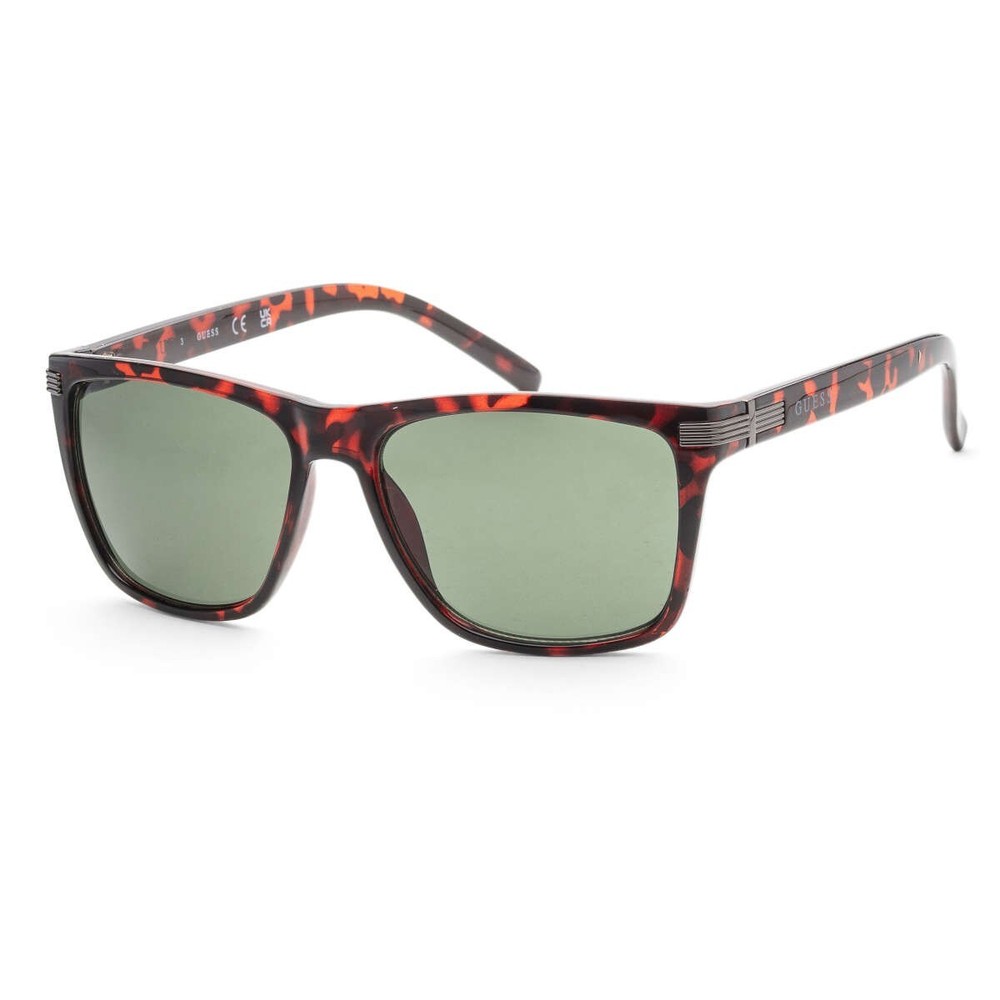 NEW Guess Men's 60mm Dark Havana Sunglasses 100% UV Protection Square Sunglasses