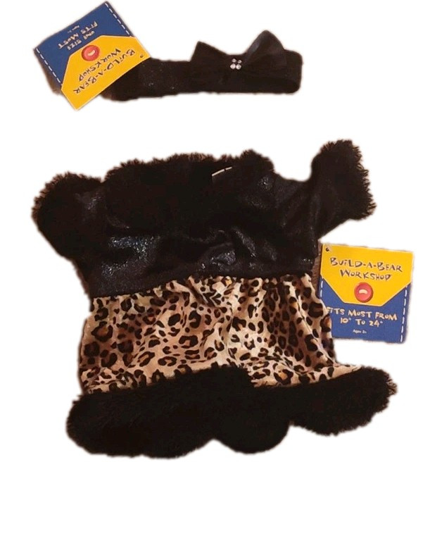 Build-A-Bear Kitty Cat Leopard Headband Halloween Costume Accessory