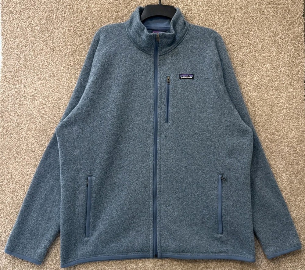 Patagonia Better Sweater Full Zip Fleece Jacket Mens Size XL Blue 25528