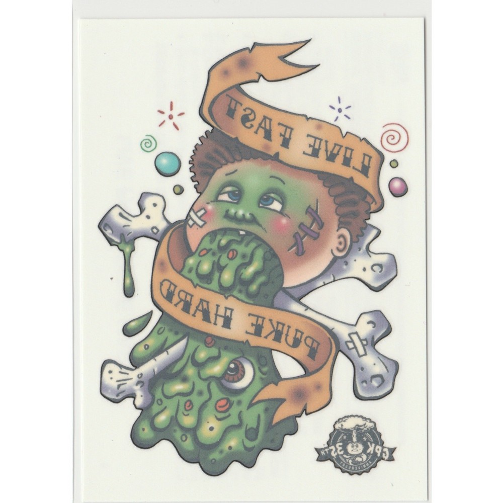 Live Fast Puke Hard Garbage Pail Kids GPK 2020 35th Anniversary Series Card #4