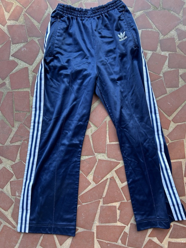 VTG Adidas ATP Keyrolan Sweatpant Large Blue Trefoil Jogger Track Field 70s 80s