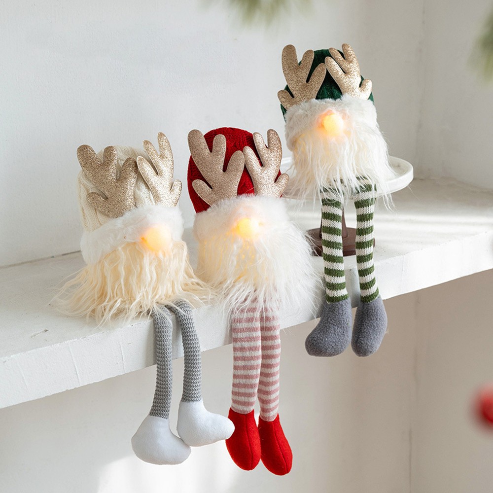 Gnomes Christmas Decorations Lighted Home Christmas Gnomes Faceless Doll show