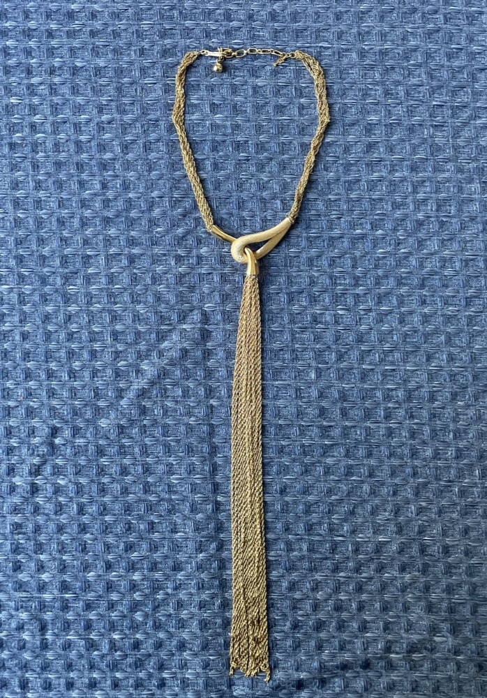 vintage trifari gold tone necklace