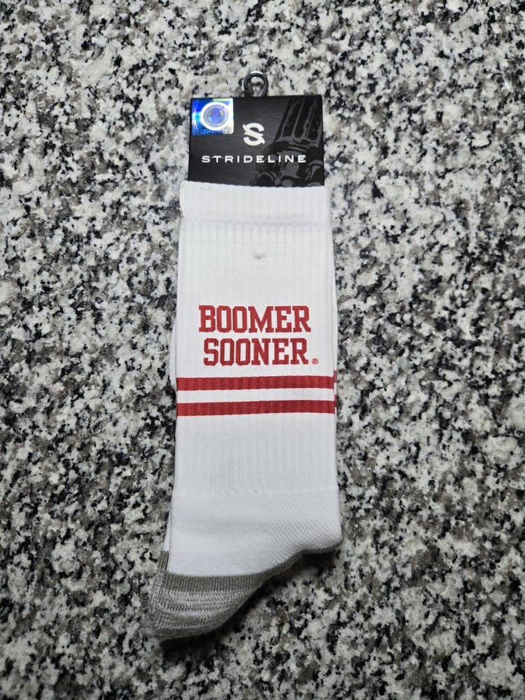 NCAA Oklahoma Sooners Boomer Sooner Adult Socks Size 8-12M Football College