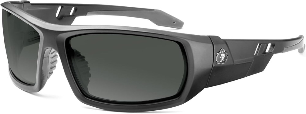 Comfort-Fit Matte Black Polarized Sunglasses with Accessory Slot - Impact Ready