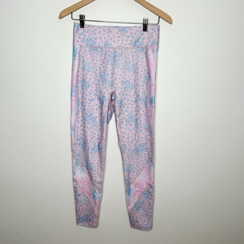 Love Shack Fancy x Bandier Tie Dye Cotton Candy Rose Hush Leggings