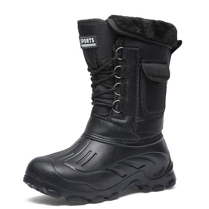 Men's Winter Waterproof Boots Warm Sneakers for Fishing & Outdoor