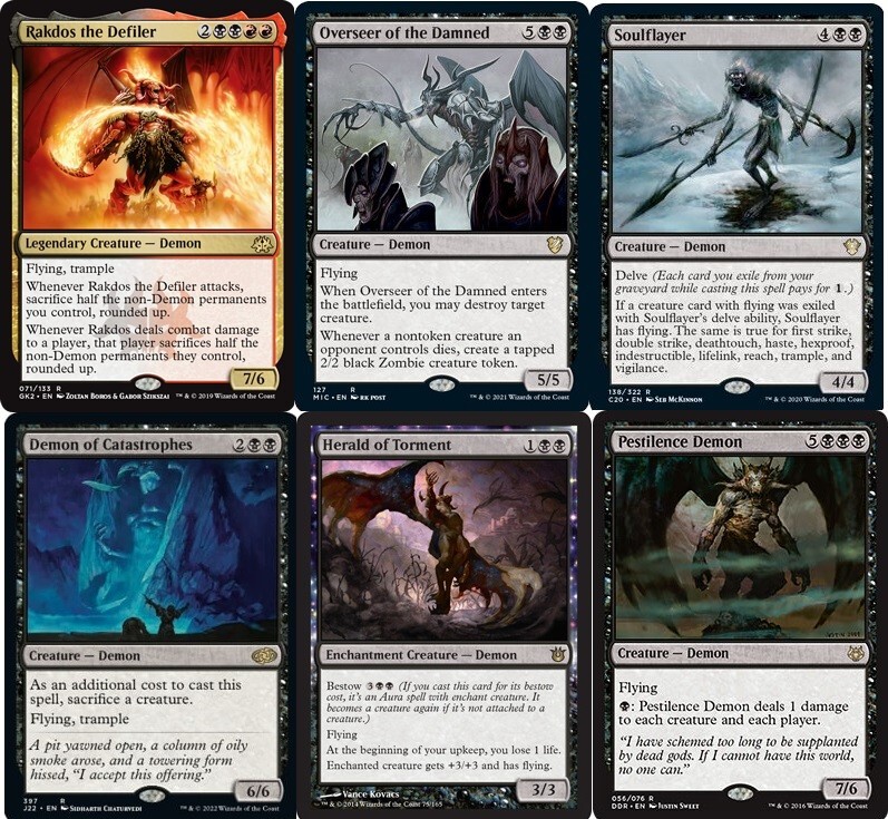 Custom Commander Deck Rakdos the Defiler - Demon Tribal - EDH Magic 100 Cards NM