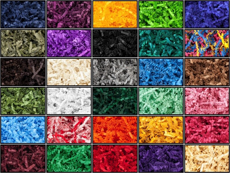 2 Pounds Paper Crinkle Shred for Gift Box and Basket Filler Packaging