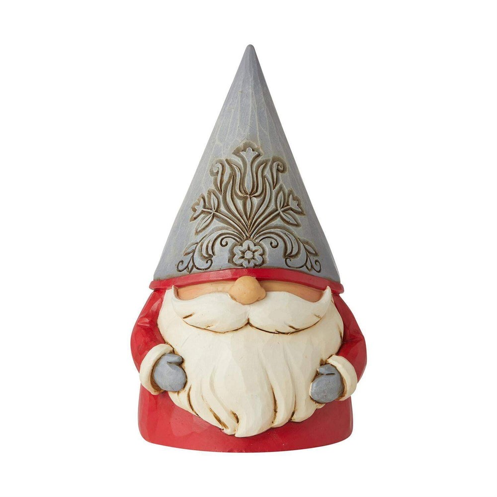 Nordic Noel Grey Floral Hat Gnome